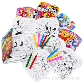 ディズニーオールスターぬりえセット