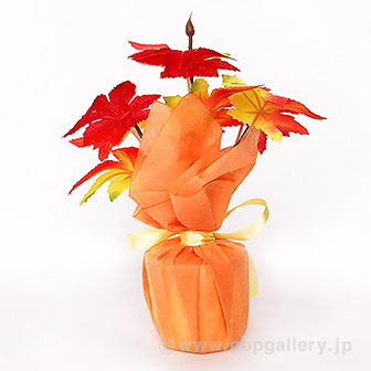 もみじラッピングポット
