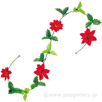 ポインセチアガーランド