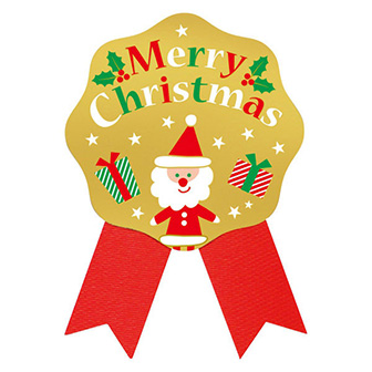 ギフトシール MerryChristmas 100片/袋