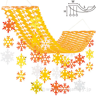 バリューウォームスノーフレークプリーツハンガー