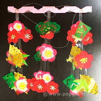 バリューお正月モチーフプリーツハンガー