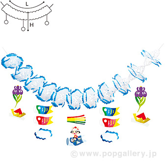 大空こいのぼりガーランド