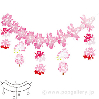 満開桜ガーランド