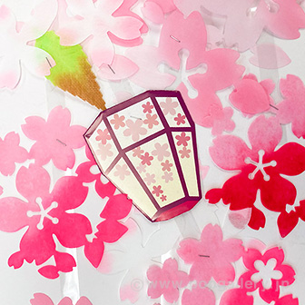 ぼんぼり桜プリーツハンガー