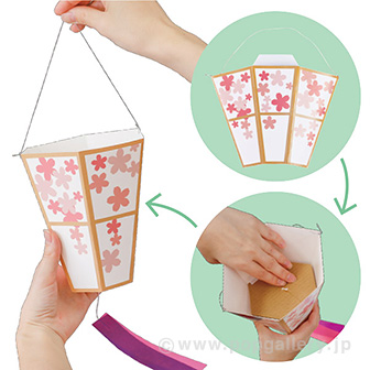 ペーパーボンボリ（しだれ桜）