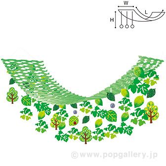 新緑グリーンプリーツハンガー