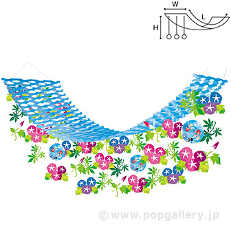 涼風朝顔プリーツハンガー