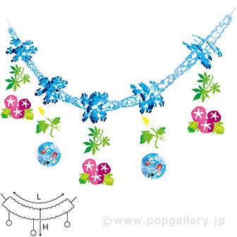 涼風朝顔ガーランド
