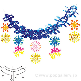 ときめき花火ガーランド