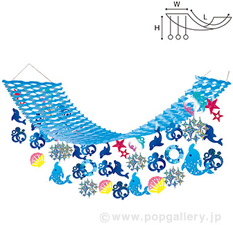 スプラッシュイルカプリーツハンガー