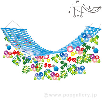 夏色朝顔プリーツハンガー