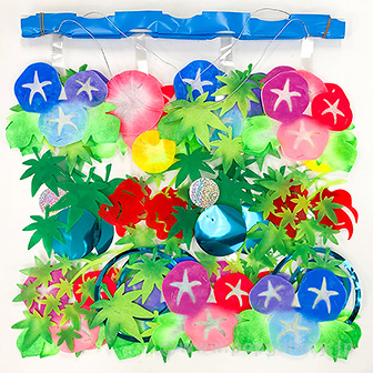 夏色朝顔プリーツハンガー