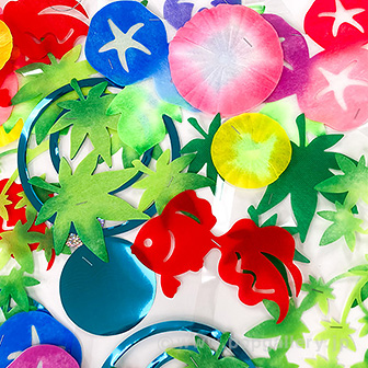 夏色朝顔プリーツハンガー