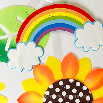 ひまわり畑プリーツハンガー