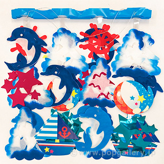 マリンイルカプリーツハンガー