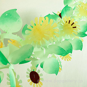 ひまわりリーフガーランド