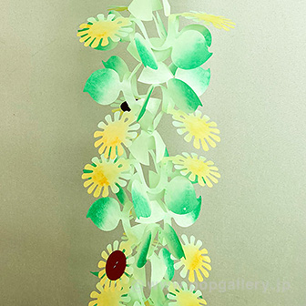 ひまわりリーフガーランド