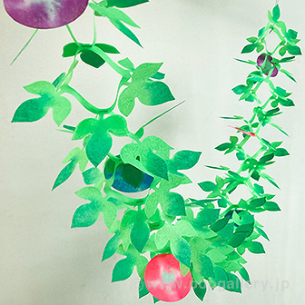 朝顔リーフガーランド