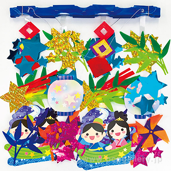 七夕笹舟プリーツハンガー