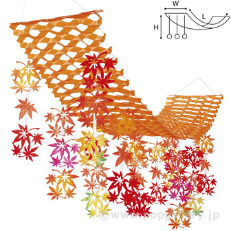 秋色もみじプリーツハンガー