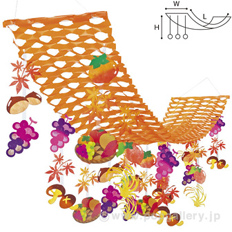 かご盛り味覚プリーツハンガー