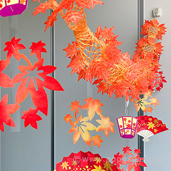 ボンボリもみじガーランド
