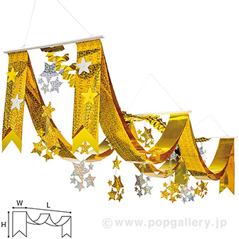 ゴールドスタープリーツ2連ペナント