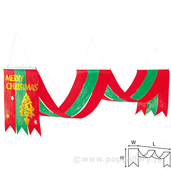 クリスマスツリー2連ペナント