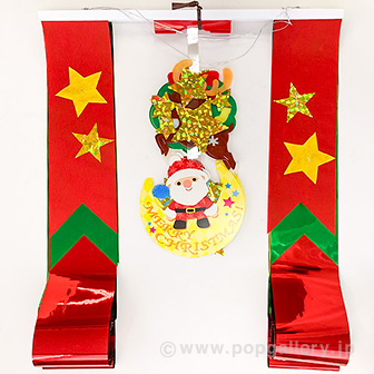 星空クリスマスプリーツ2連ペナント