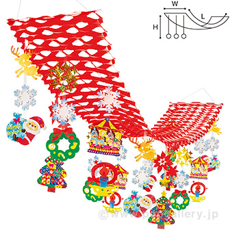 クリスマスメリーゴーランドプリーツハンガー