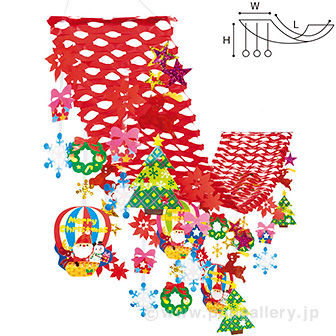 バルーンサンタプリーツハンガー