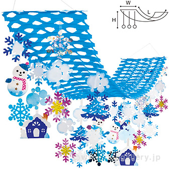 淡雪スノーマンプリーツハンガー