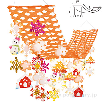 ウォーム淡雪スノーマンプリーツハンガー