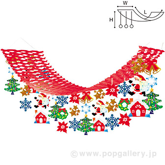 プレゼントサンタプリーツハンガー