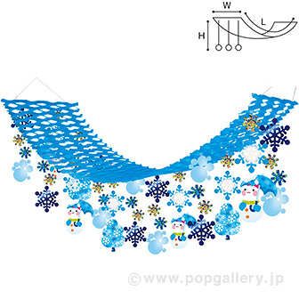 ほっこり雪だるまプリーツハンガー