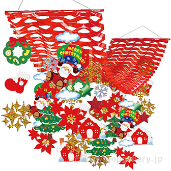 ふわふわサンタプリーツハンガー