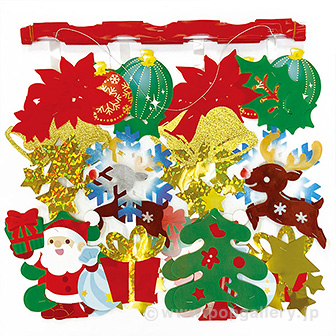 キラキラサンタプリーツハンガー