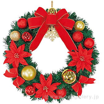 50cmクリスマスアレンジリース