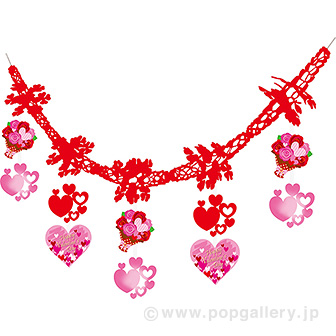 バレンタインローズガーランド