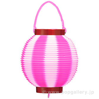ポリ豆提灯（コンビ） ピンク