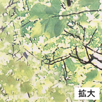 新緑若葉タペストリー（防炎加工）