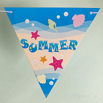 マリンオーシャンフラッグガーランド