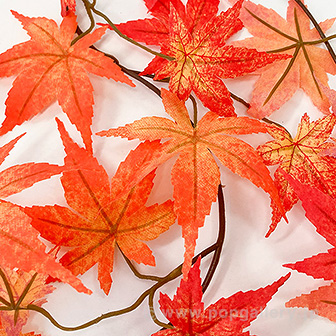 もみじガーランド（レッド/オレンジ）