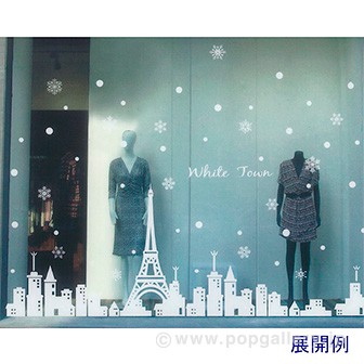 ウォール＆ウインドーステッカー（クリスマスシーン）