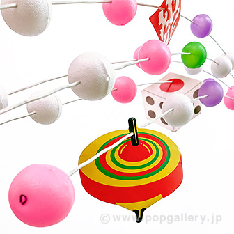 イラスト餅花5本シダレ