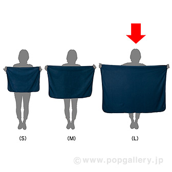 スムースフリースブランケット L （ネイビー） NV(ネイビー)