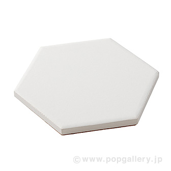 白雲石入り吸水コースター 六角