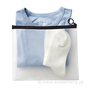 EVAクリアポーチ（L） ブラック BL(ブラック)