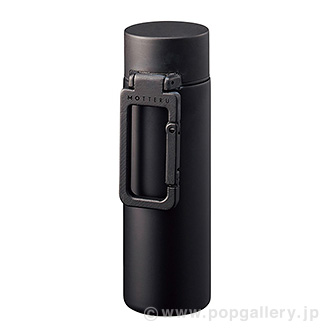 MOTTERUカラビナハンドルサーモステンレスボトル 130mL ブラック